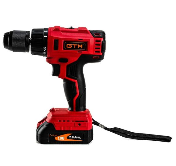 Акумуляторний ударний шурупокрут GTM DSI18/60BL безщітковий + 2 АКБ і ЗП у кейсі | Зображення 2