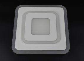 Сучасний квадратний світильник стельовий LED для кімнати кухні ванної 26160 Білий 4х30х30 см.