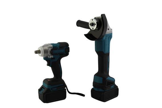 Набір інструментів 2 в 1 9714, кутова шліфувальна машина, гайковерт