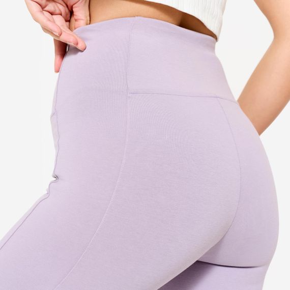 Легінси жіночі для фітнесу з високою талією сіро-фіолетові - S UA42L31 | Зображення 4