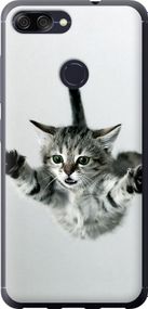 Чехол на Asus ZenFone Max Plus M1 ZB570TL Летящий котёнок "2322u-1361-17620"