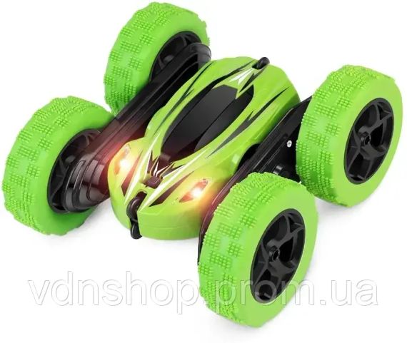 Машинка перевертыш вездеход трюковая на радиоуправлении Ydjia Stunt Car D828 Green | Зображення 2