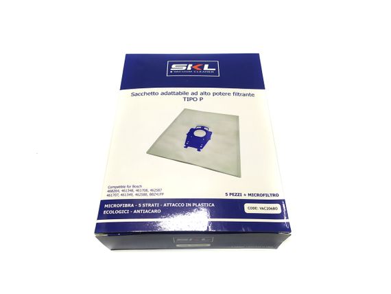 Набір мішків 4 шт. для пилососа Bosch, Siemens 00468264 + фільтр
