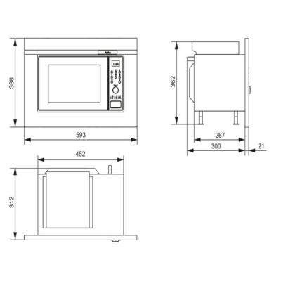 Микроволновая печь Hansa AMGB20E2GB | Зображення 3