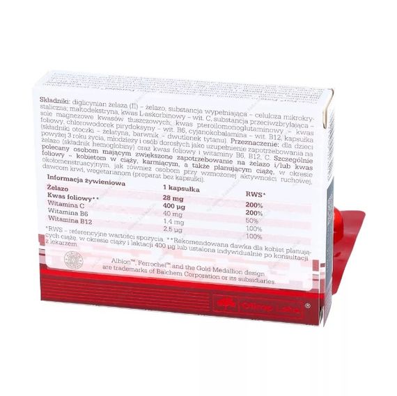 Микроэлемент Железо для спорта Olimp Nutrition Chela-Ferr Forte 30 Caps | Зображення 1