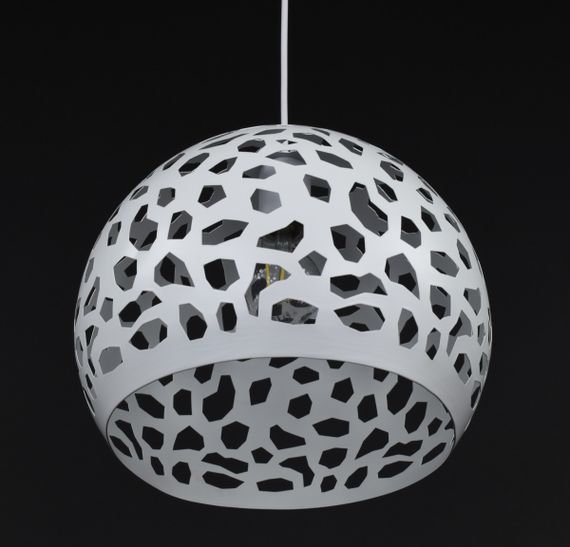 Люстра підвісна на 1 лампочку 27804 Білий 30-200х30х30 см. | Зображення 2