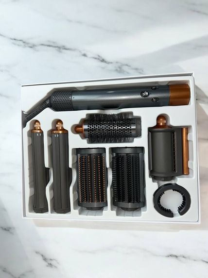 Airwrap Complete Long HS05 6-в-1 — стайлер для волосся з насадками, gold/nickel