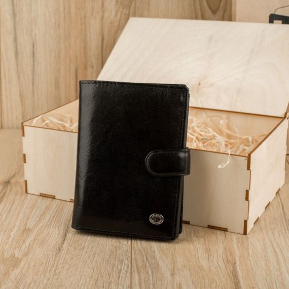 Набір подарунковий для чоловіка Leather Collection (портмоне і ремінь автомат) натуральна шкіра | Зображення 4