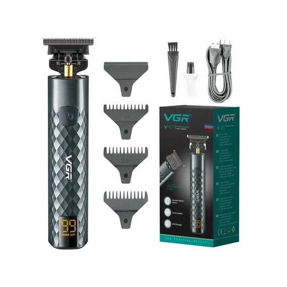 Моющаяся машинка для стрижки VGR V-077, Бритва триммер для мужчин, Хороший DQ-405 беспроводной триммер | Зображення 4