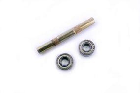 Ось каретки велосипедная   (клин)   (L-141mm) (+ 2 подшипника 80902-ZZ)   (mod:УКРАИНА)   YAT