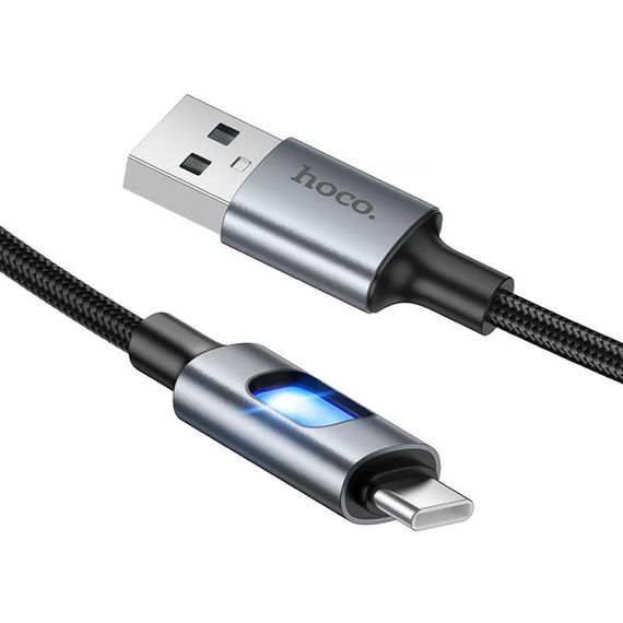 Дата кабель Hoco U144 New USB to Type-C 3A (1.2m) Black | Зображення 3