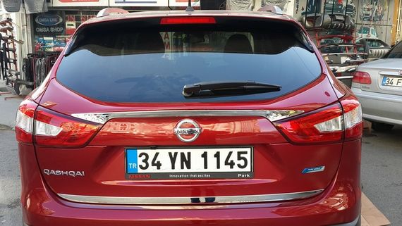 Накладка над номером (нерж.) OmsaLine - Італійська нержавійка для Nissan Qashqai 2014-2021рр | Зображення 3