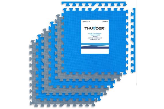 Килимок-пазл THUNDER PZ-04 60 х 60 блакитно-сірий (PZ-04)