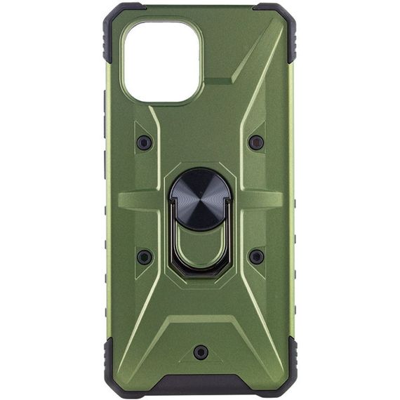 Ударопрочный чехол Pathfinder Ring для Samsung Galaxy A04 TPU+PC, Кольцо-держатель, Зеленый / Army green