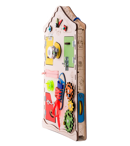 Детская доска домик развивающая. Бизиборд D008, 38х56х6 | Зображення 3