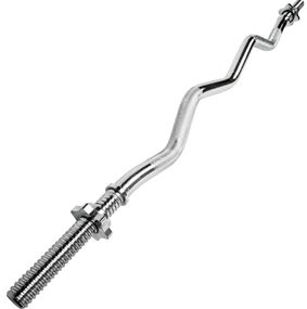 Гриф для штанги Toorx W-подібний 120 см 25 мм з гвинтовими замками (BCV-120)