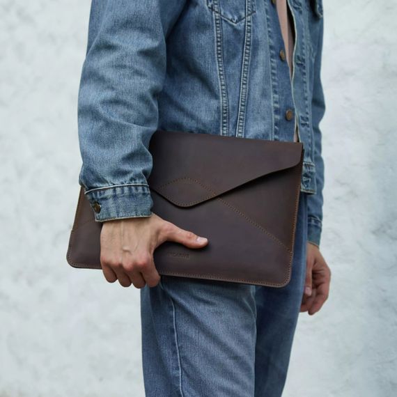 Чохол для ноутбука вінтажний Incarne Message MacBook Air 15" 2023-2025 message-brown-vintage-air-15 коричневий | Зображення 2
