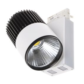 Светильник трековый поворотный LED 401/30W NW COB WH/BK
