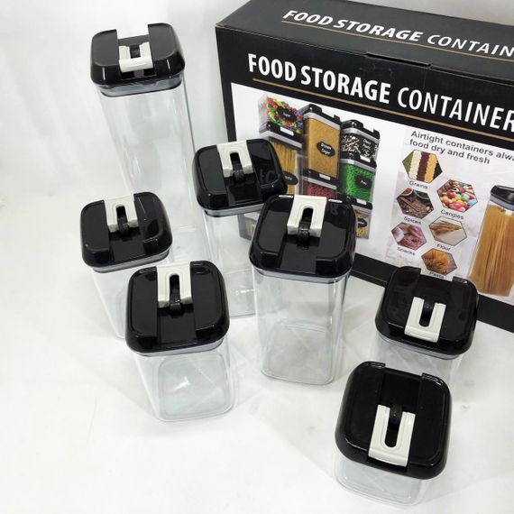 Набор контейнеров для еды FOOD Storage Container Set на защелках с уплотнителем из 7 предметов | Зображення 8