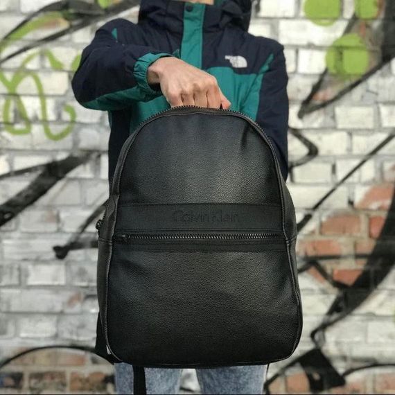 Стильний шкіряний міський, шкільний, спортивний, повсякденний рюкзак, портфель через плече (2 види) | Зображення 1