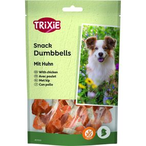 Ласощі Trixie Dumbbells для собак кісточки з куркою 100 г