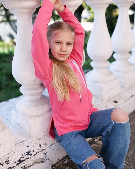 Худі для дівчинки Носи своє 140 Рожевий (p-4743-156959) | Зображення 5