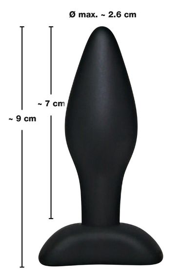 Анальна пробка - Black Velvets Butt Plug Small | Зображення 3