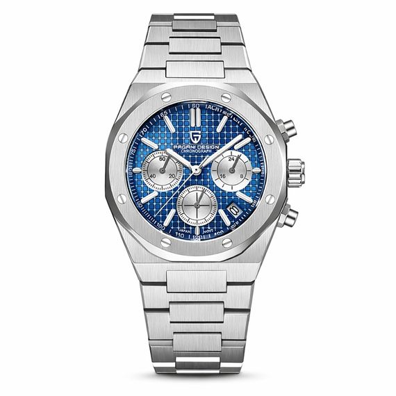 Чоловічий годинник Pagani Design PD-1707 Silver-Blue