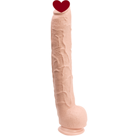 Фалоімітатор Doc Johnson Dick Rambone Cock White, діаметр 6 см, довжина 42 см, ПВХ Sex Aura