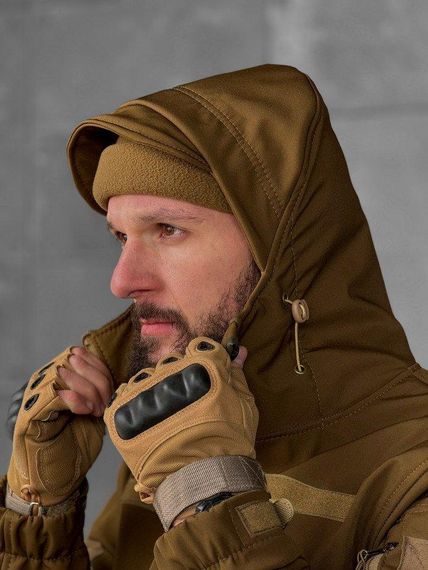 Демісезонна тактична куртка софтшел lion кайот ВТ5052 | Зображення 3