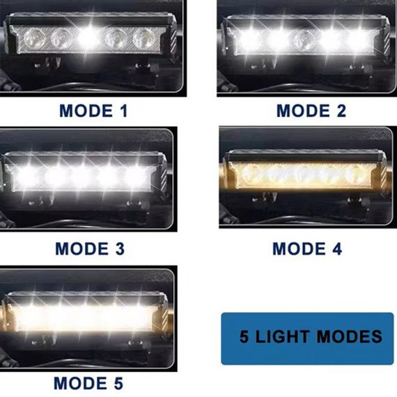 Велофара мощная FY-339B-5LED(white+yellow), Световые сигналы для велосипеда, Фара led для велосипеда | Зображення 3