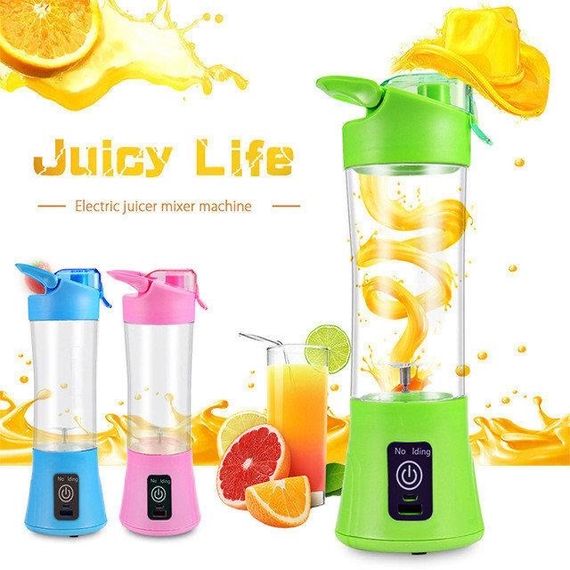 Портативний міні блендер шейкер JUICE CUP, Блендер міксер смузі, Міксер і шейкер для коктейлів | Зображення 3