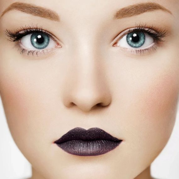 Глиттерная помада для губ Черная Stargazer Glitter Lipstick Black | Зображення 3