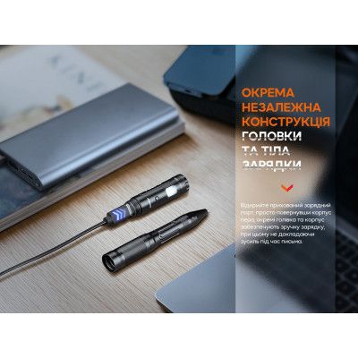 Тактическая ручка Fenix T6 з ліхтариком Blue (T6-Blue) | Зображення 2