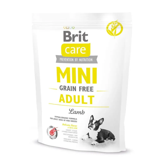 Сухой корм Brit Care Grain Free Mini Adult для взрослых собак ягненок 400г