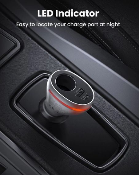 Автомобільний зарядний пристрій Ugreen CD204 Car Charger 2 x USB Ports | Зображення 3