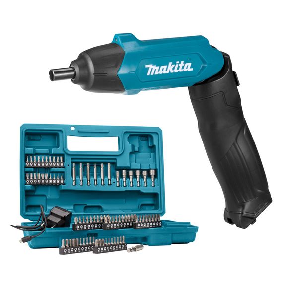 Аккумуляторный шуруповерт Makita DF001DW, з/у, набор принадлежностей | Зображення 2