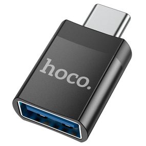 Перехідник Hoco UA17 Type-C Male to USB Female USB3.0  Чорний