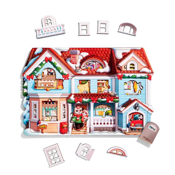 Пазл детский фигурный "Кошкин дом" (ПСД248) PSD248, 88 элементов | Зображення 3