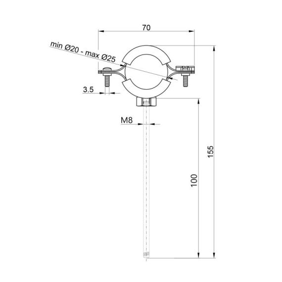 Хомут Thermo Alliance Forte 1/2" (D20-25 мм) SF10015 | Зображення 1