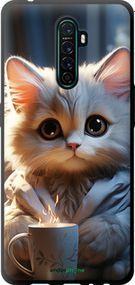 Чохол на Oppo Reno Ace Білий кіт "5646b-1964-2448"
