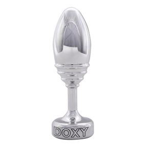 Металева анальна пробка DOXY Butt Plug RIBBED, ребриста, діаметр 3,3 см Sex Aura