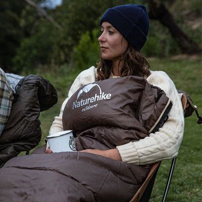 Спальный мешок Naturehike з капюшоном U350S NH20MSD07 (-3°C) лівий, коричневий (6927595764312-L) | Зображення 3