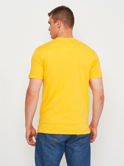 Футболка чоловіча однотонна жовта, 2XL | Зображення 1