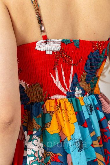 Красива жіноча сукня з принтом сезон літо-демісезон колір червоний FG_00821 | Зображення 4