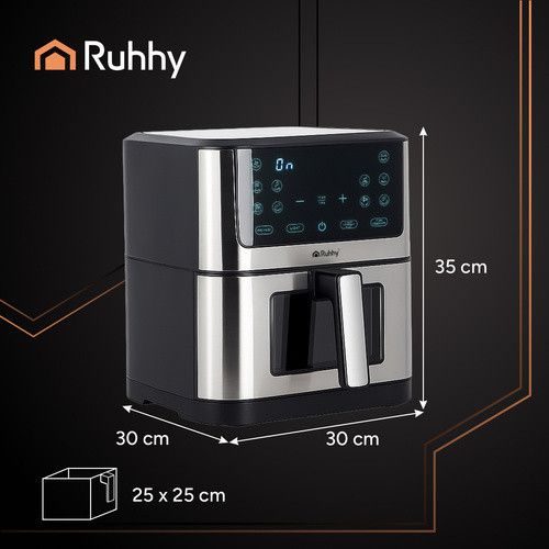 Аэрофритюрница 8 л Ruhhy 25512 с антипригарным покрытием без масла + бесплатные рецепты | Зображення 1