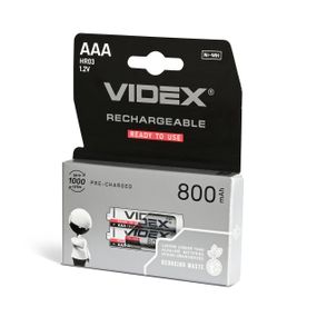 Аккумуляторы Videx HR03/AAA 800 мАч, двойной блистер, 2 шт.