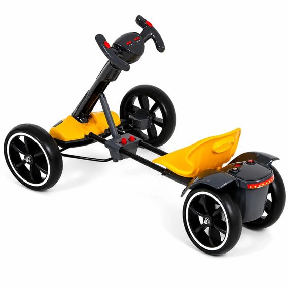 Дитячий електромобіль GO KART F1 жовтий з пультом і Bluetooth 390 Вт | Зображення 2