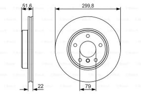 Диск гальмівний BMW Z4, BOSCH (0986479S32)