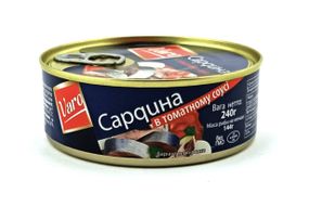 Консерва рибна сардина в томатному соусі Varo, 240 г/б